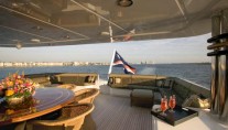 Yacht MAGIC upper aft deck